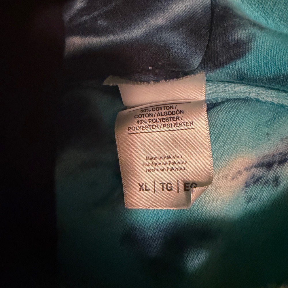 Brew Thru Outer Banks 2024 Tie Dye Hoodie Sweatshirt Mens XL OBX Graphic Multi - Picture 3 of 4